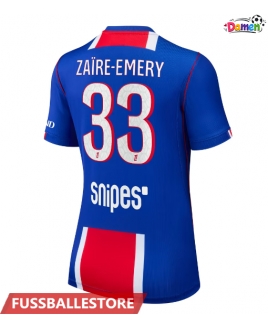 Günstige Paris Saint-Germain Warren Zaire-Emery #33 Heimtrikot Damen 2026-27 Kurzarm